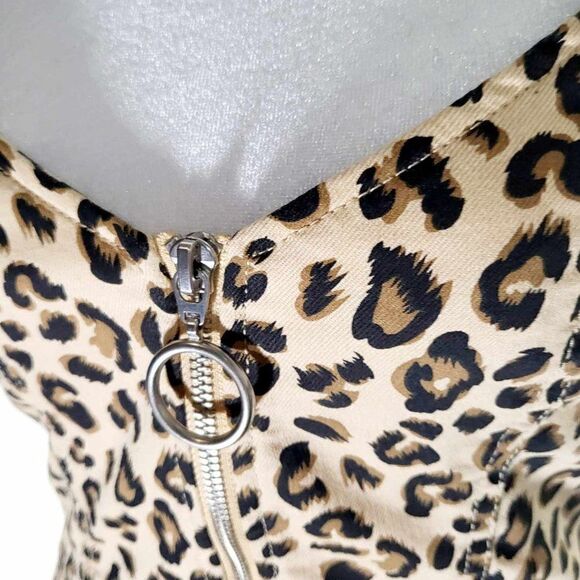 H & M Divided Leopard mini dress new with tag  Size  6 - Picture 11 of 13